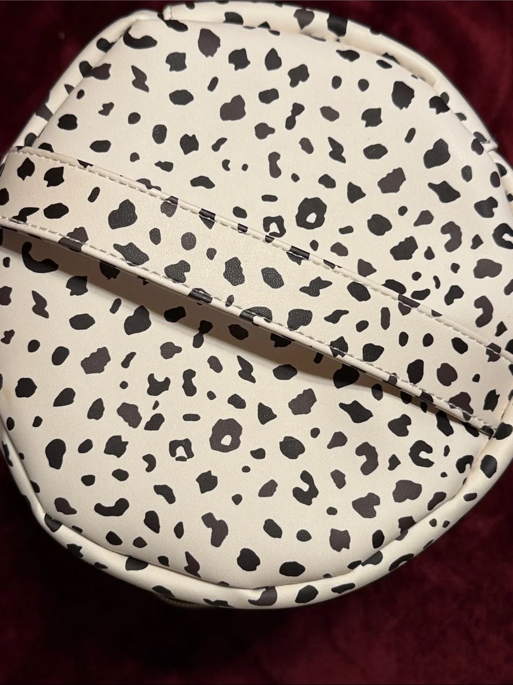 Young Living Leopard Print Cosmetic Case in White, Black, Brown